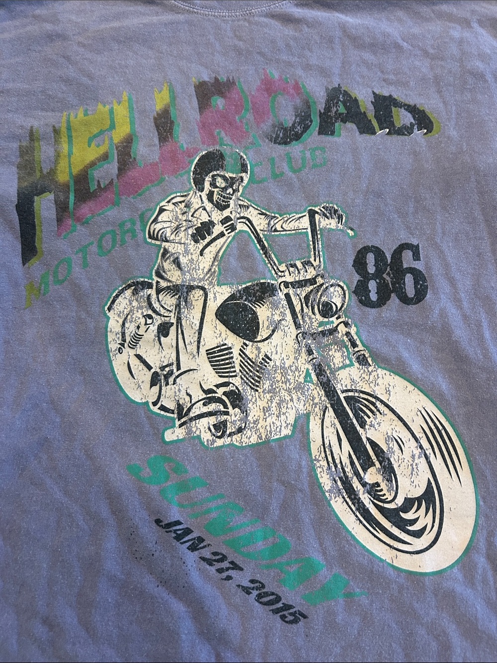 UO Urban Outfitters Hellroad Motocross Club Purple Tee Shirt S / M OS